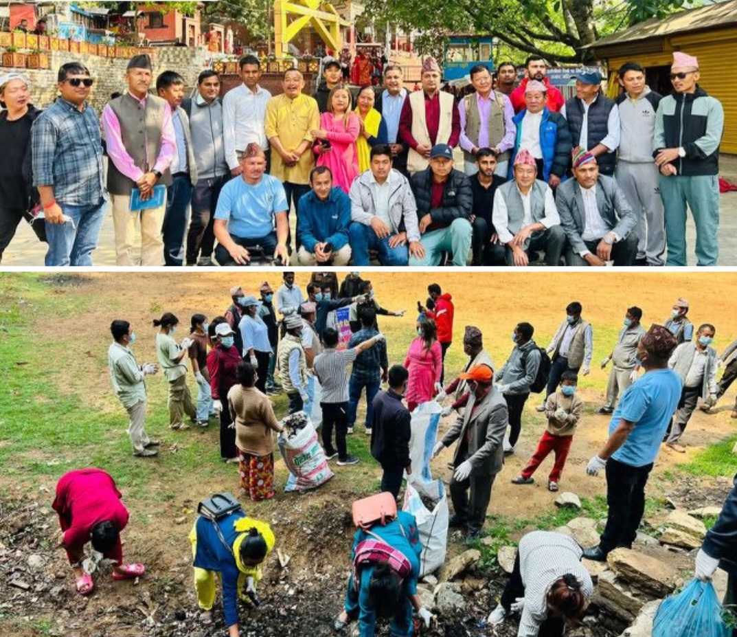हलेसी मन्दिरको सरसफाइ गरि खोटाङमा मनाइयो ३२ औं मदन–आश्रित स्मृति दिवस